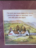 (B) Irish Blessing Landscape Watercolor Print by Ivan Cocks