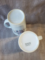Pair of Love Colonial Williamsburg Coffee Mugs