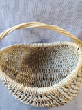 Woven Straw Gondola Style Basket