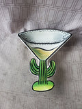 Clay Art Martini Salsa Dip Bowl