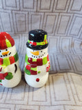 Ceramic Snowman Salt and Pepper Shaker