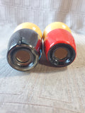 Ceramic Kokeshi Doll Man and Woman Salt and Pepper Shakers