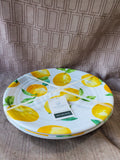 The Farmhouse Rachel Ashwell Melamine Lemon Dinner Plates APPEARS UNUSED