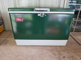 Coleman Classic Green and White Metal Ice Chest
