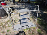 2-Bag Golf Organizer Rack w/Shelving