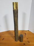 Vintage Tall Brass Storage Tube