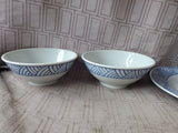 4 Piece Blue and White Dish Set