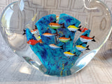 Murano Style Heavy Art Glass Aquarium Sculpture