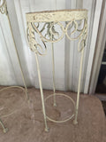 Painted Metal Plant Stand Set, 2-Piece