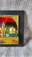 Signed Colorful Jerusalem Wall Plaque