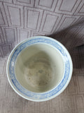 Small Blue and White Ceramic Planter