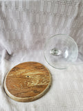 Wooden Cheese Tray with Glass Dome