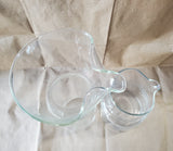 Pair of Clear Glass Decanters