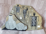 Signed "Canyon De Chelly" Painting on Stone Slab by Manuel Ben
