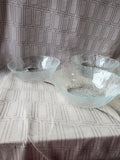20 Piece Clear Glass Flower Petal Dish Set