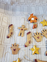 Lot of Small Gingerbread Christmas Ornaments