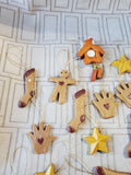 Lot of Small Gingerbread Christmas Ornaments