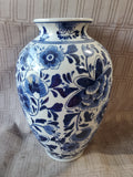 Blue and White Ceramic Vase (B)