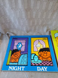 Lot of 3 Vintage Playskool Sesame Street Wooden Children's Puzzles