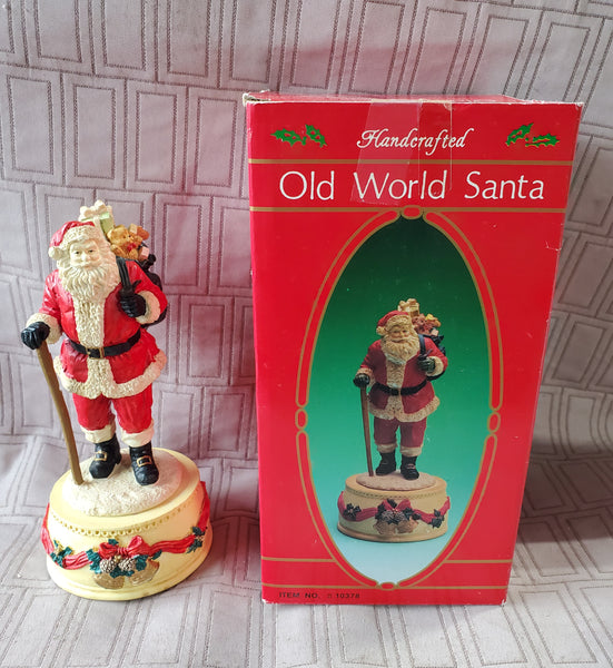 Handcrafted Old World Santa Music Box WORKS