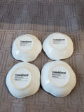 Set of 4 Crate & Barrel Porcelain Flower Sauce Dipping Bowls