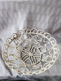 Crushed Seashell Covered Decorative Bowl