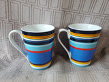 Pair of Lenox DKNY Mult-Colored Mugs (A)