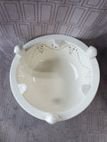 Hartley Greens & Co. Leeds Pottery Creamware Teapot and Scone Basket