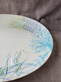 Ceramic Jelly Fish and Coral Reef Serving Tray
