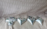 Set of Four Playing Card Suit Metal Snack Bowls