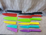 Set of 6 Multi-Colored Kuhn Rikon Swiss Design Knives