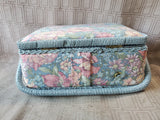 Floral Music Box Sewing Basket WORKS