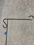 Black Metal Yard Flag Hanger
