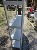 White Lightweight Plastic Shelving Unit