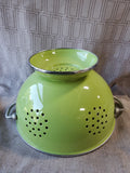 Green Enameled Colander
