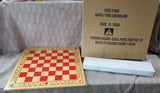 Santa and Christmas Tree Wooden Checkerboard Game UNUSED