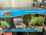 Sportsman Series Portable Stainless Steel Gas Grill w/Cover, Original Unopened Packaging