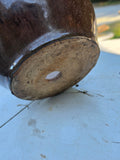 Brown Glazed Pottery Planter