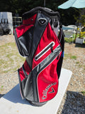 Calloway Women's Big Bertha X-12 Irons (S-4)w/Graphite Shafts + Red Calloway Golf Bag + Putter and Hybrid Club