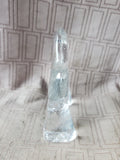 Kosta Boda Style Clear Glass Elephant Paperweight