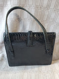 Genuine Leather by Ronay Black Hand Bag
