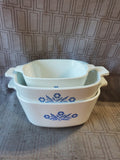 Lot of 3 Corning Ware "Blue Cornflower" Dishes