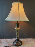 Resin and Metal Faux Marble Table Lamp WORKS