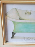Signed and Dated "The French Bath Experience" Print by Kolene Spicher