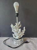 Faux White Coral Table Lamp WORKS