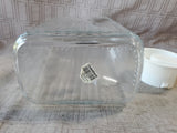 Crate & Barrel Clear Glass Juice Refrigerator Pitcher