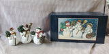 Lang and Wise Classic Santa Collectibles "Three Snowmen" 76500102 3 Piece Figurine Set