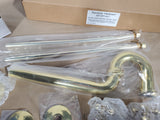 Brass Bathroom Trim Kit For Copper Pipe Extra Long P-Trap APPEARS UNUSED