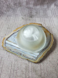 Agate Slice Oil Lamp