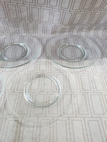10 Piece Clear Glass Plate Set